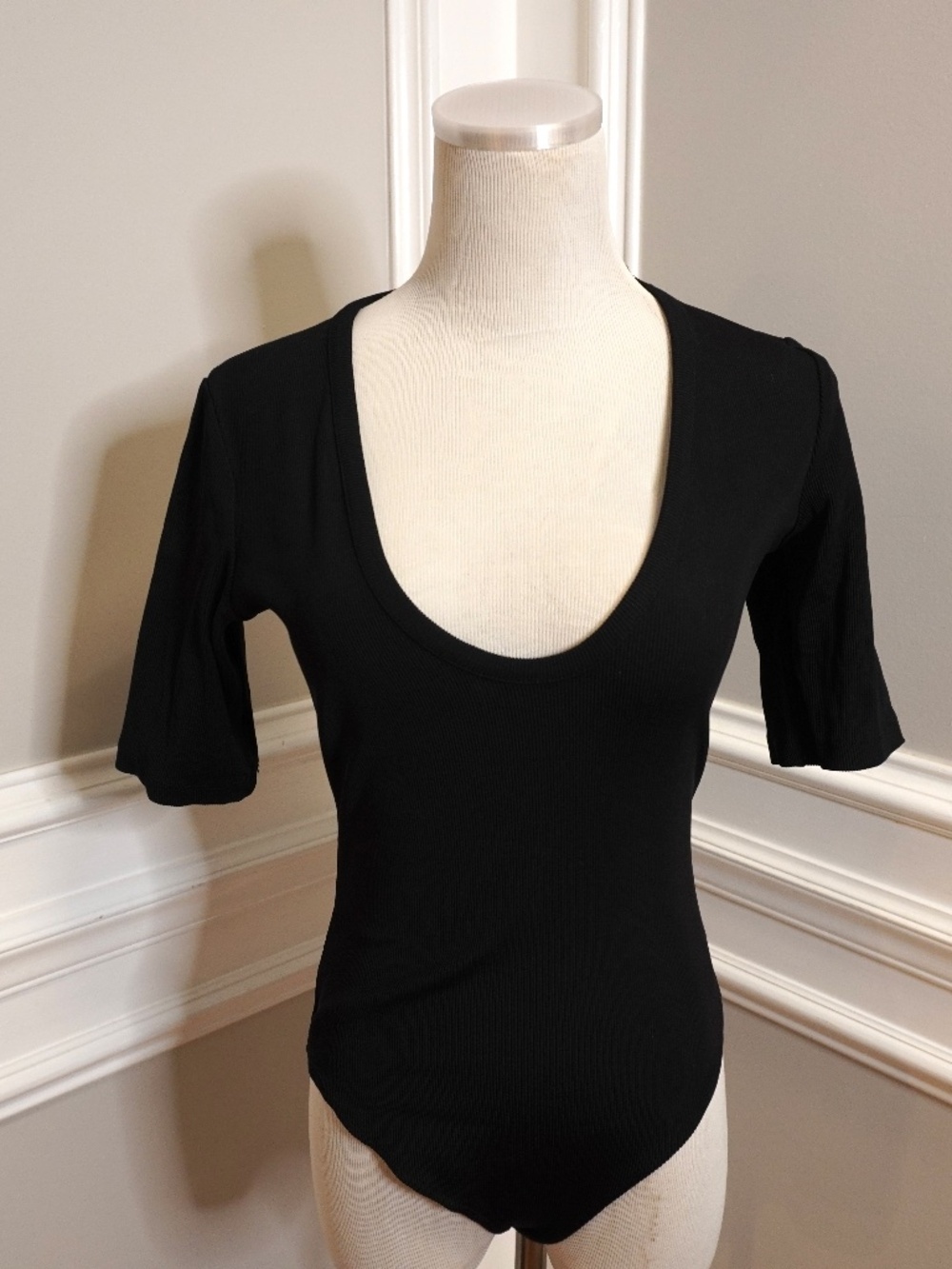 H&M Strech Black Onesie, Size 8